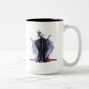 Maleficent Strikes a Pose Two-Tone Coffee Mug