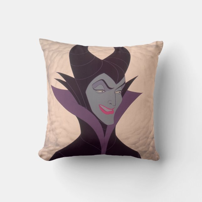 Maleficent | With a Smile? Throw Pillow (Front)