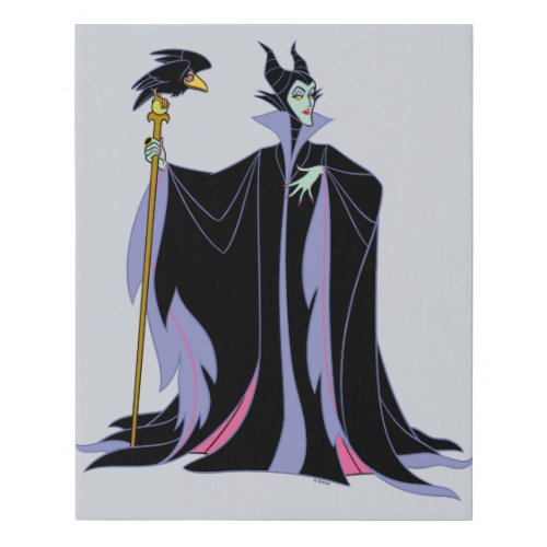 Maleficent  With Diablo Faux Canvas Print