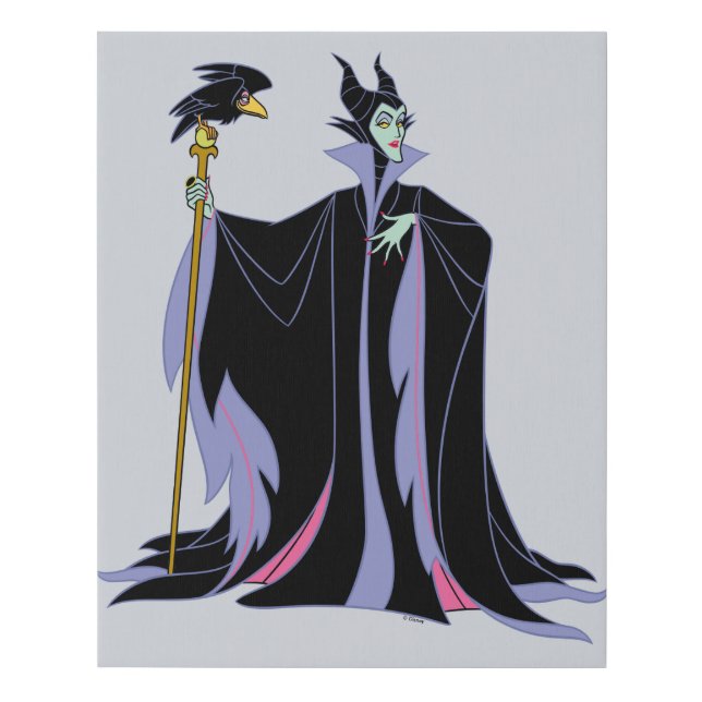Maleficent | With Diablo Faux Canvas Print (Front)