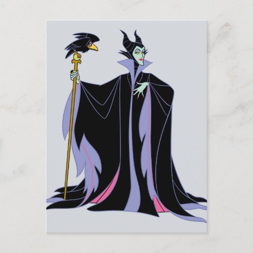 Maleficent  With Diablo Postcard