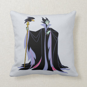 Maleficent With Diablo Throw Pillow