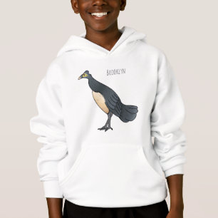 Maleo bird cartoon illustration hoodie