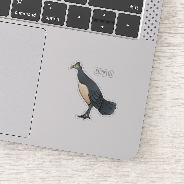 Maleo bird cartoon illustration  sticker (Detail)