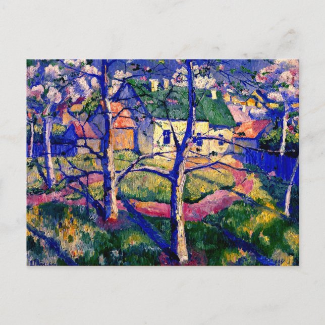 Malevich - Apple Trees in Blossom Postcard (Front)