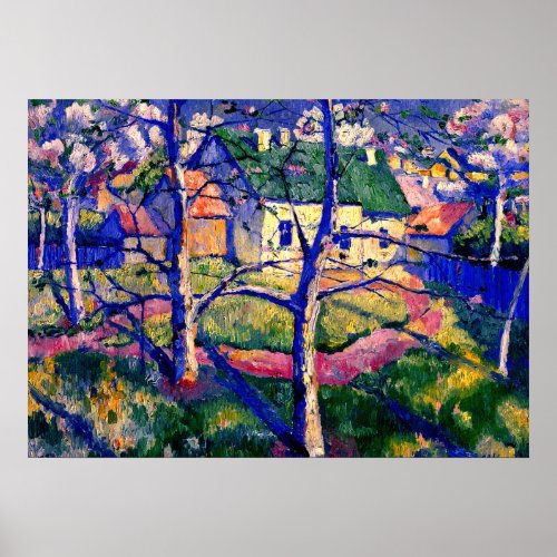 Malevich _ Apple Trees in Blossom Poster