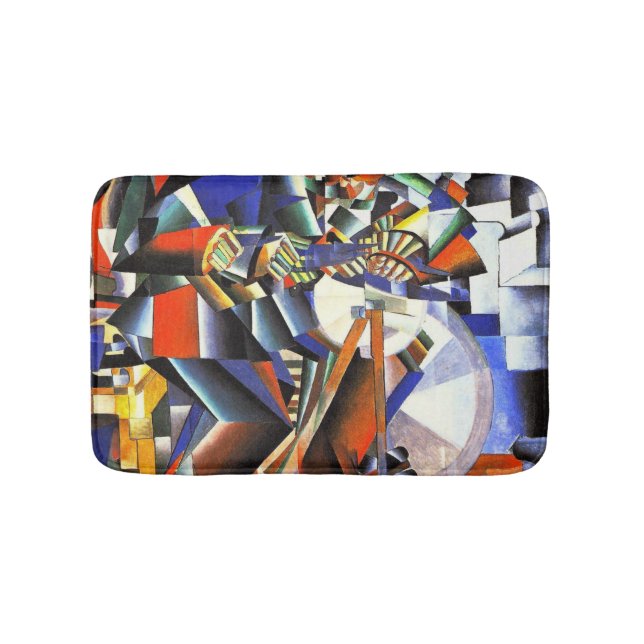 Malevich Kazimir The Knifegrinder Bath Mat (Front)