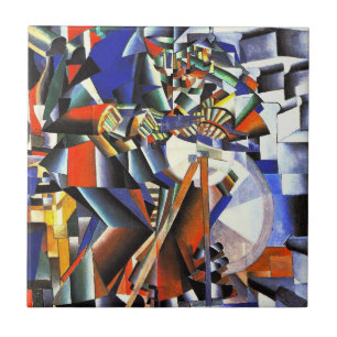 Malevich Kazimir The Knifegrinder Ceramic Tile
