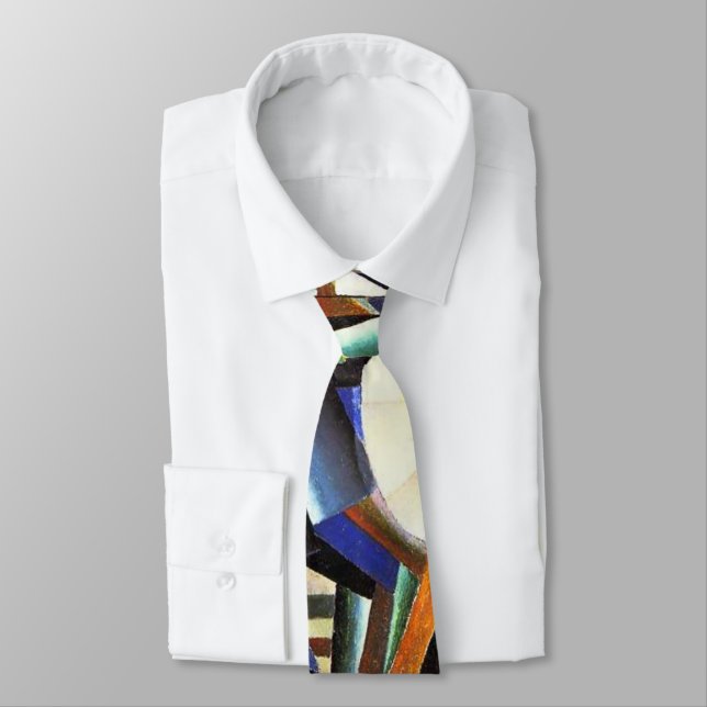 Malevich Kazimir The Knifegrinder Neck Tie (Tied)