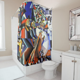 Malevich Kazimir The Knifegrinder Shower Curtain