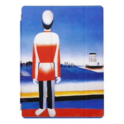 Malevich _ Man in Suprematist Landscape iPad Pro Cover