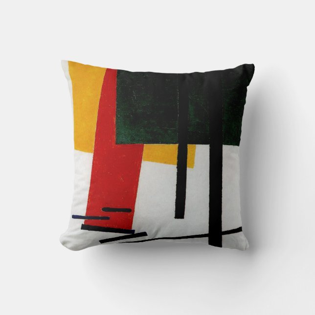 Malevich - Suprematism 1915 Throw Pillow (Front)