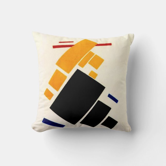 Malevich - Suprematism Composition, Aeroplane Throw Pillow (Front)