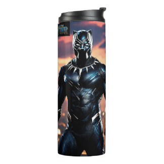 Malevolent Black Panther8KPhotorealistic Water  Thermal Tumbler