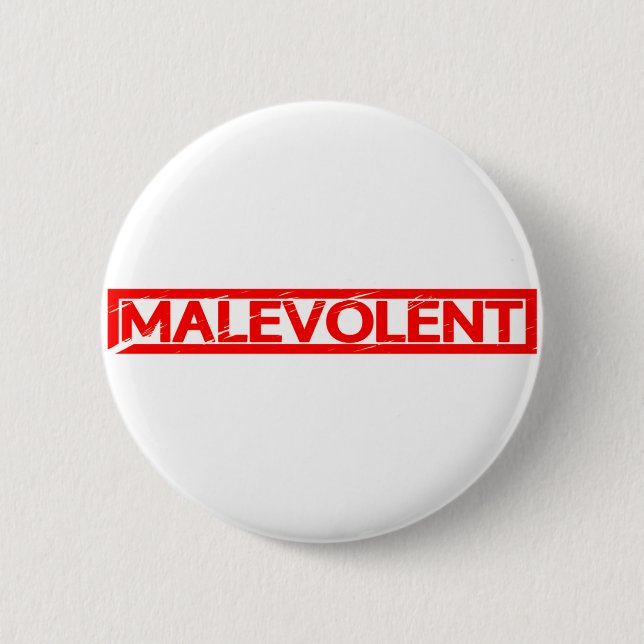 Malevolent Stamp Button (Front)