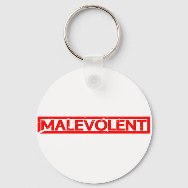 Malevolent Stamp Keychain (Front)