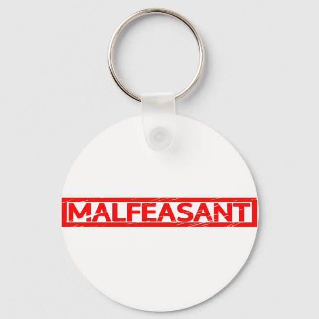 Malfeasant Stamp Keychain (Front)