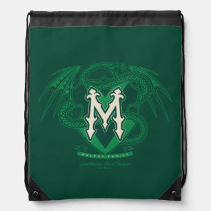 Malfoy Family Crest Graphic Drawstring Bag
