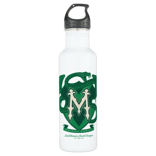 Malfoy Family Crest Graphic Stainless Steel Water Bottle