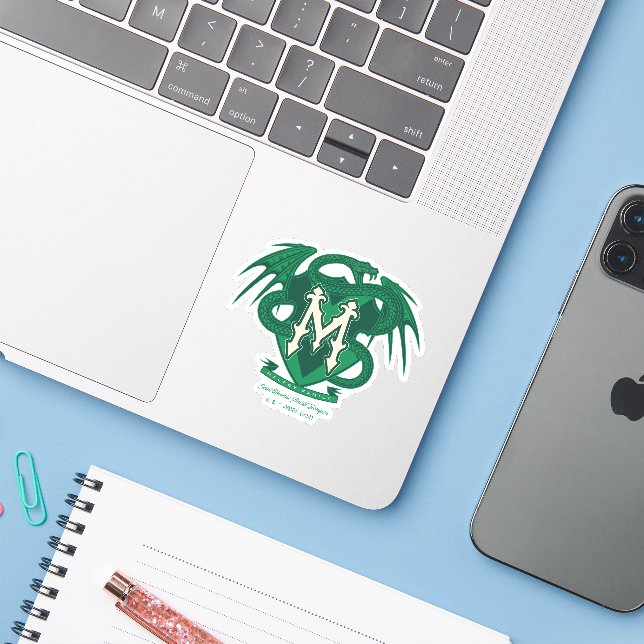 Malfoy Family Crest Graphic Sticker (Laptop w/ iPhone)