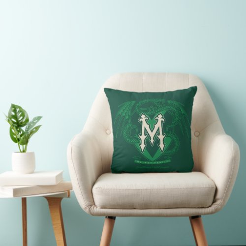 Malfoy Family Crest Graphic Throw Pillow