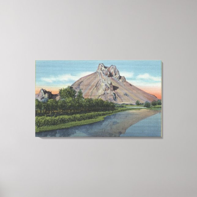 Malheur Butte & River, Oregon View Canvas Print (Front)