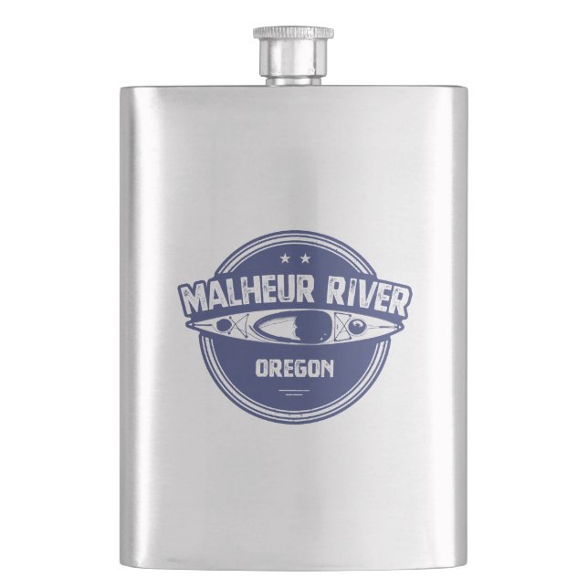 Malheur River Oregon Kayaking Flask (Front)