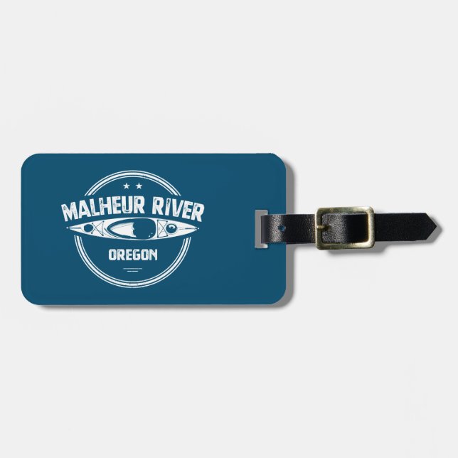 Malheur River Oregon Kayaking Luggage Tag (Front Horizontal)