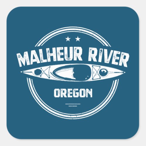 Malheur River Oregon Kayaking Square Sticker