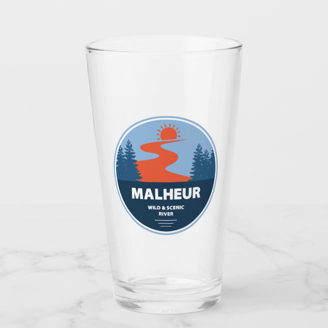 Malheur Wild And Scenic River Oregon Glass (Front)