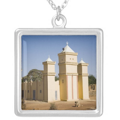 Mali Bamako Mosque Bamako_Djenne Road Silver Plated Necklace