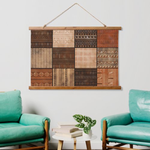 Mali Bogolan Pattern Hanging Tapestry