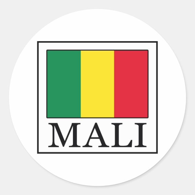 Mali Classic Round Sticker (Front)