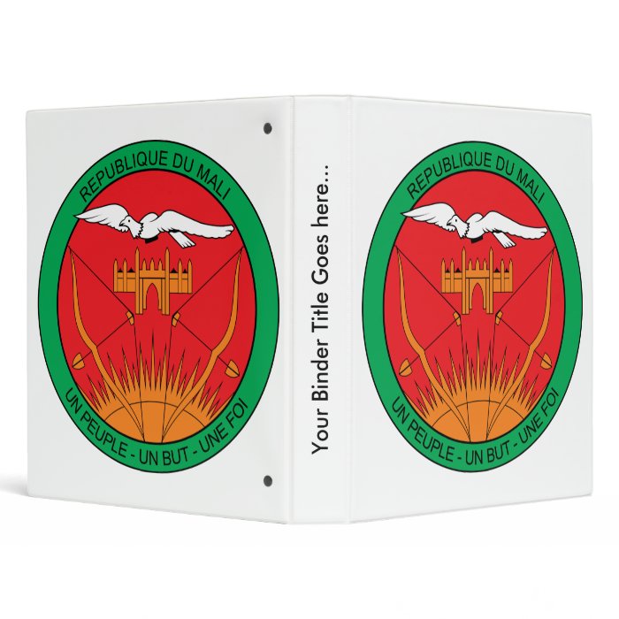 Mali Coat of Arms detail 3 Ring Binder