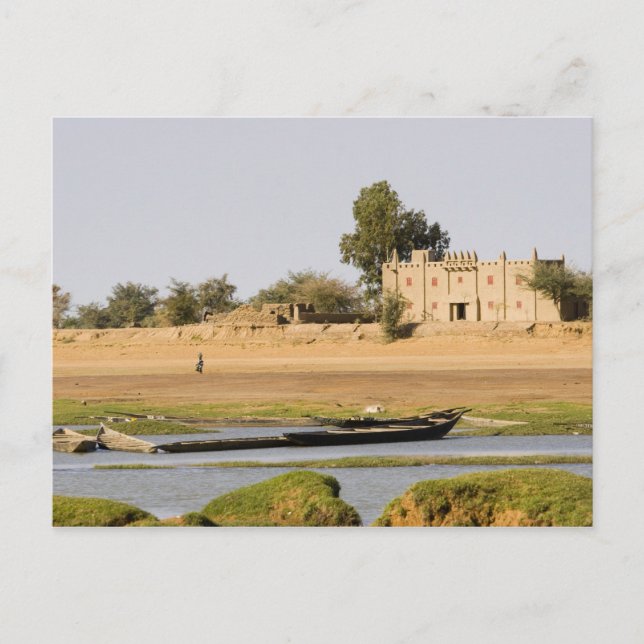 Mali, Djenne. Bani River near Djenne Postcard (Front)