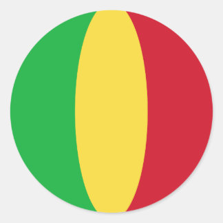 Mali Fisheye Flag Sticker