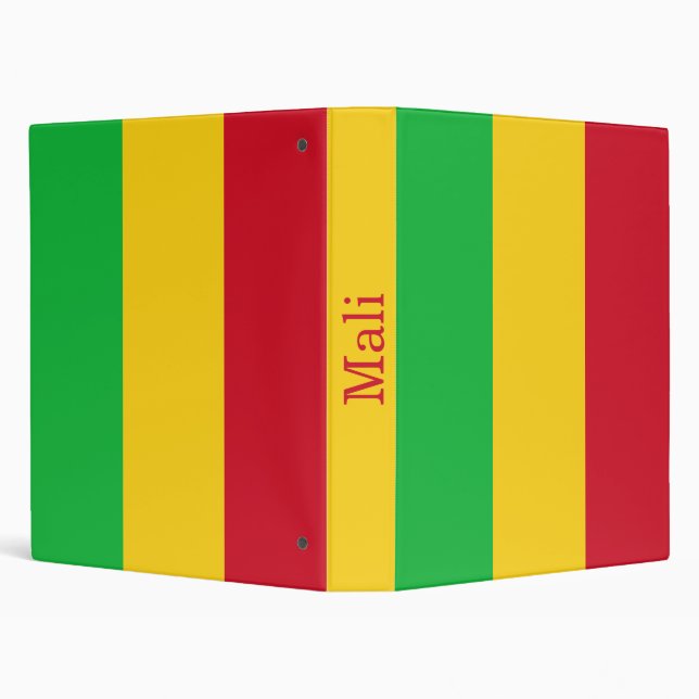 Mali Flag 3 Ring Binder (Background)