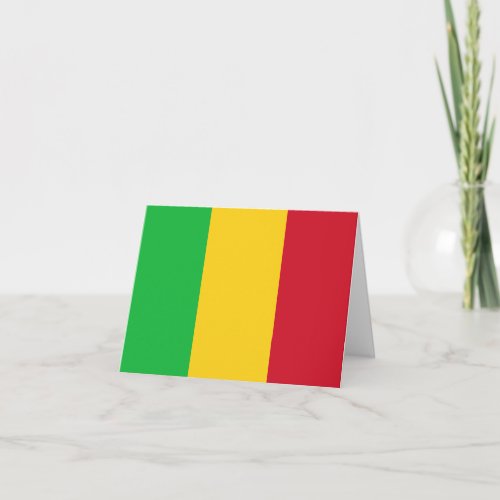 Mali Flag Card