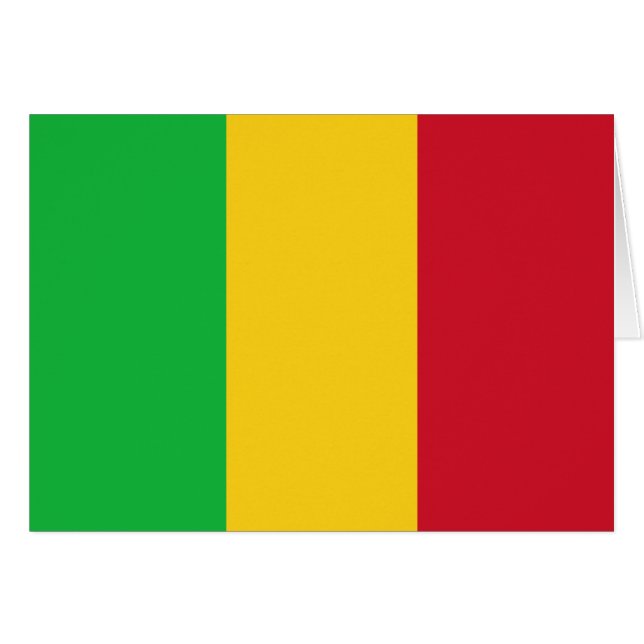 Mali Flag Cards (Front Horizontal)