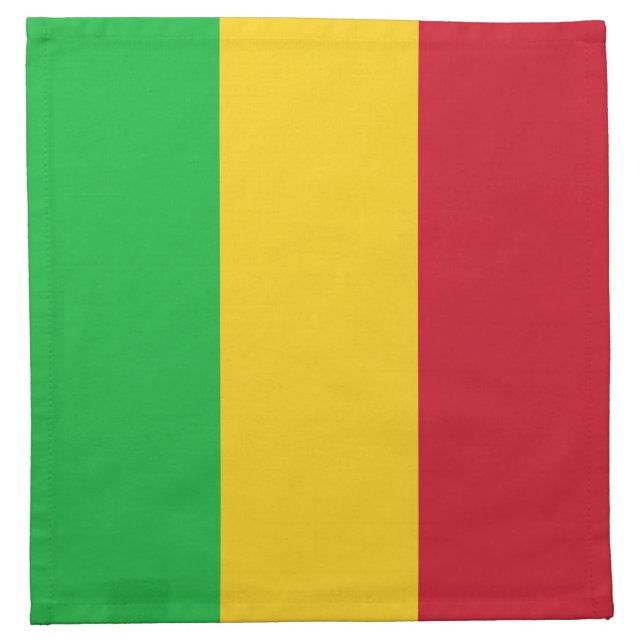 Mali Flag Cloth Napkin (Front)