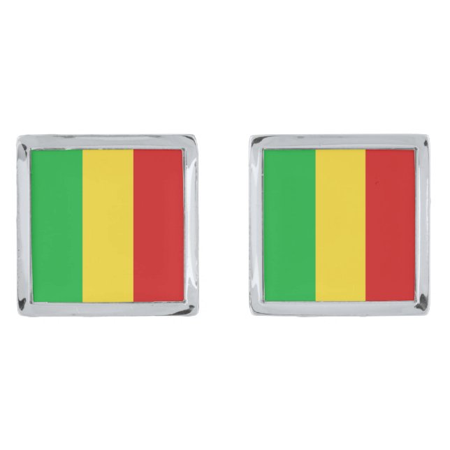 Mali Flag Cufflinks (Front)