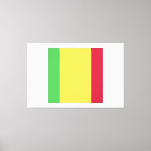 Mali Flag Emblem Canvas Print
