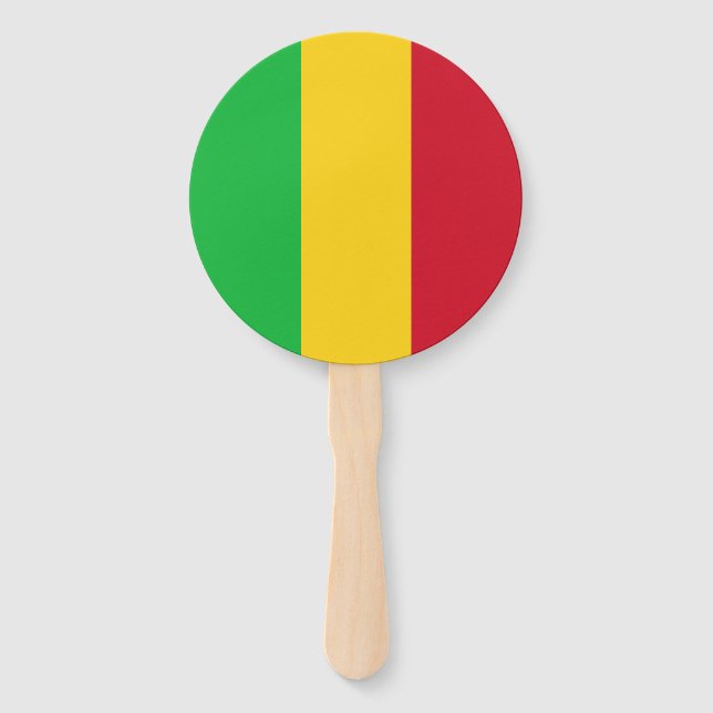 Mali Flag Hand Fan (Front)