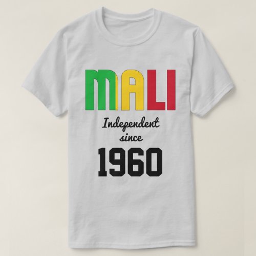 Mali Flag Independence Celebration T_Shirt