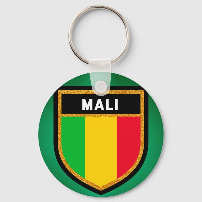 Mali Flag Keychain (Front)