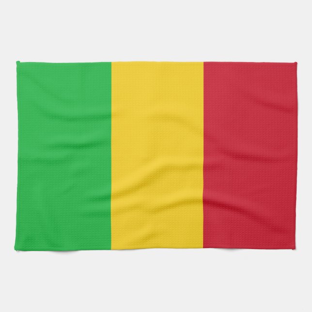 Mali Flag Kitchen Towel (Horizontal)