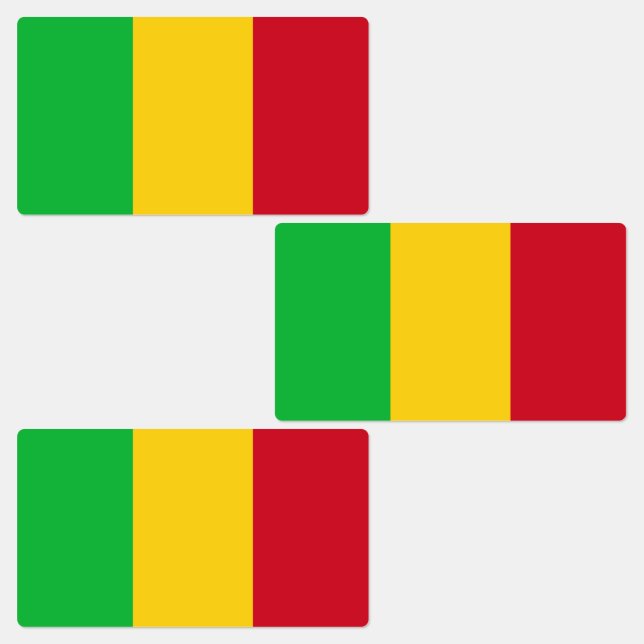 Mali Flag Labels (Group)
