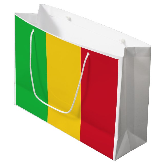 Mali Flag Large Gift Bag (Front Angled)