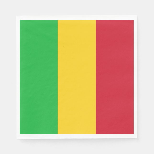 Mali Flag Napkins (Front)