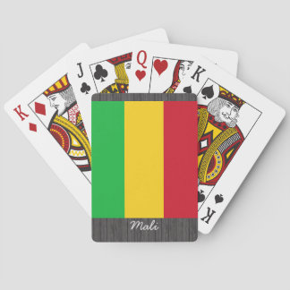 Mali Flag pillow Poker Cards